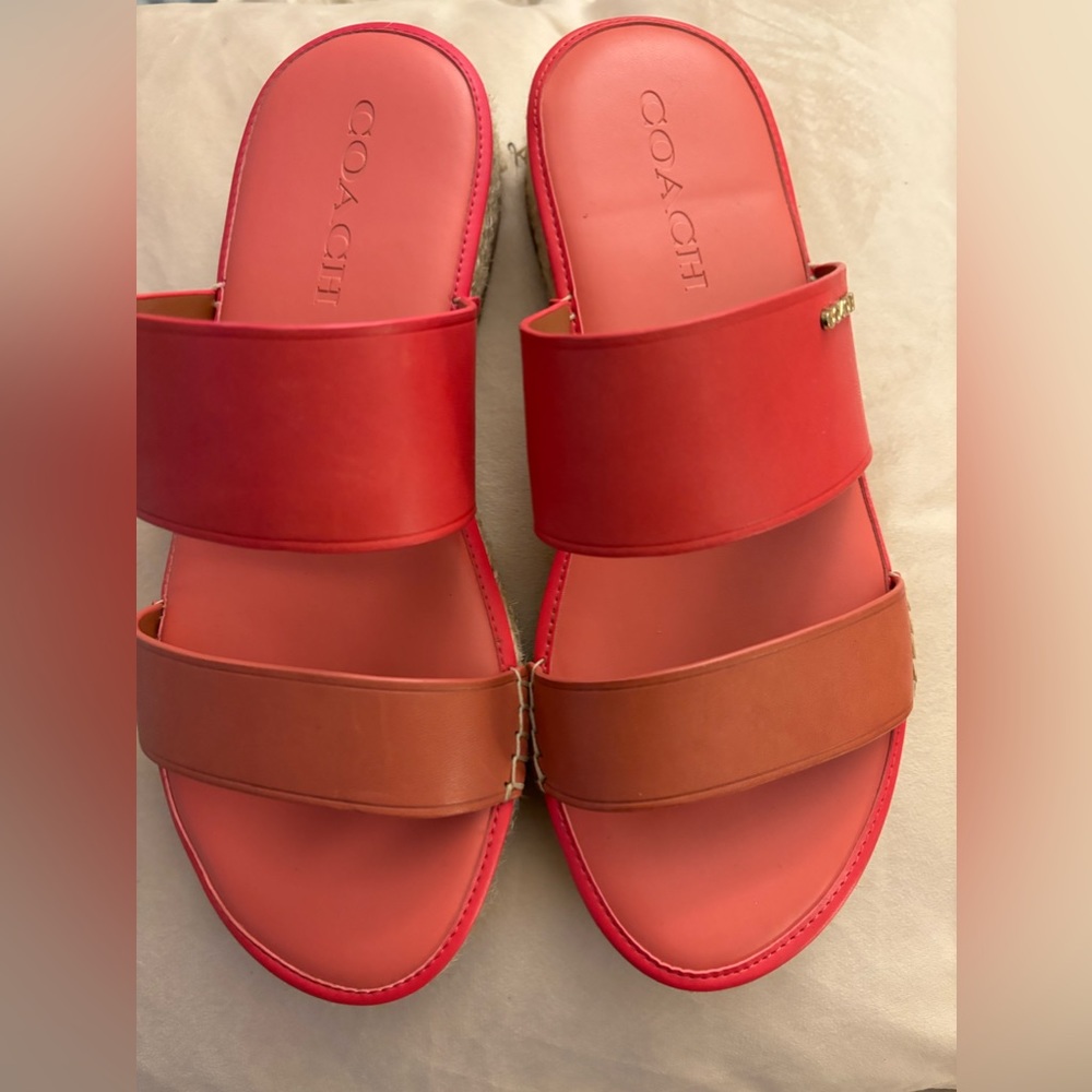 Authentic Coach espadrille sandals sz. 6.5